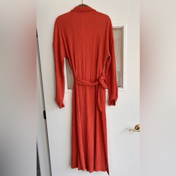 By Anthropologie Waffle Wrap Dress - Picture 10 of 12